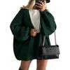 Women's Sweater Solid Color Long-sleeved Casual Loose Cardigan Sweater Jacket