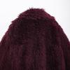 2024 Autumn Women's European & American Style Faux Fur Long Overcoat