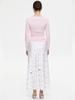 2025 Spring/Summer Floral Satin High-Waisted Midi Skirt