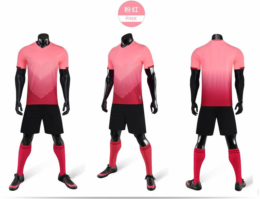 Soccer Uniform Set Summer Training Team Uniform Adult Children Gradient Jersey Breathable Sweat Absorbable Jersey
