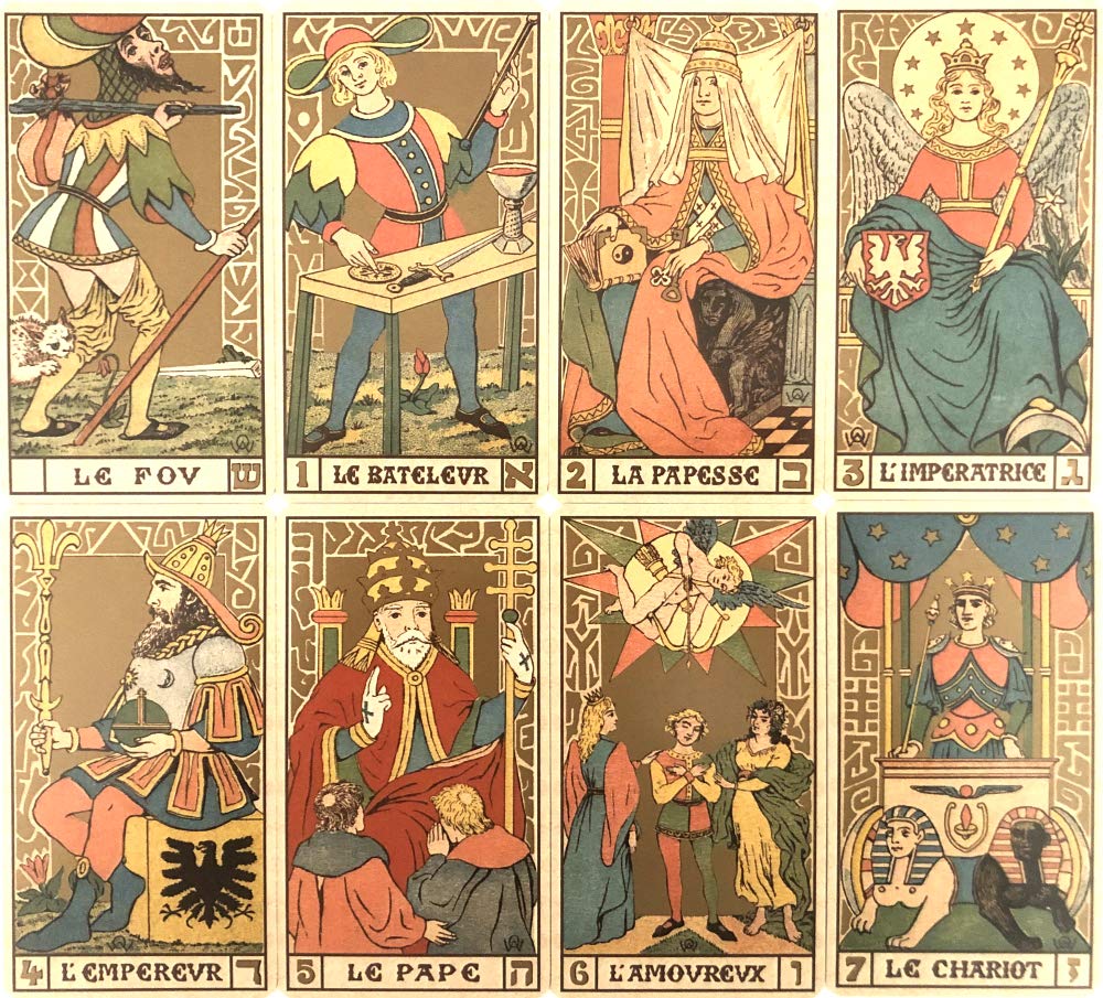 Symbolic Tarot of Marseille 78 Tarot with Japanese Authentic I.I.J. Wirth, Edition, Cards, Reading, Instructions,