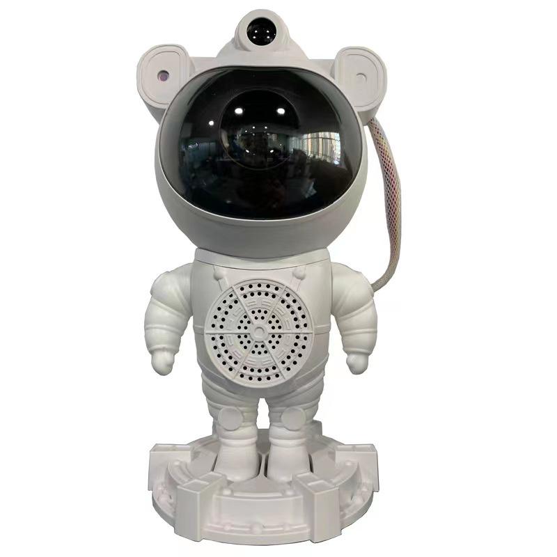 Hot Sale Astronaut Bluetooth Speaker with Colorful Starry Sky Light Projection & White Noise Laser Night Light