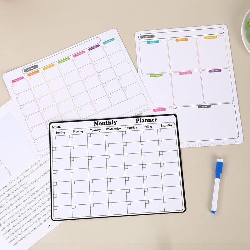 Erasable Magnetic Calendar & Memo Board Stickers
