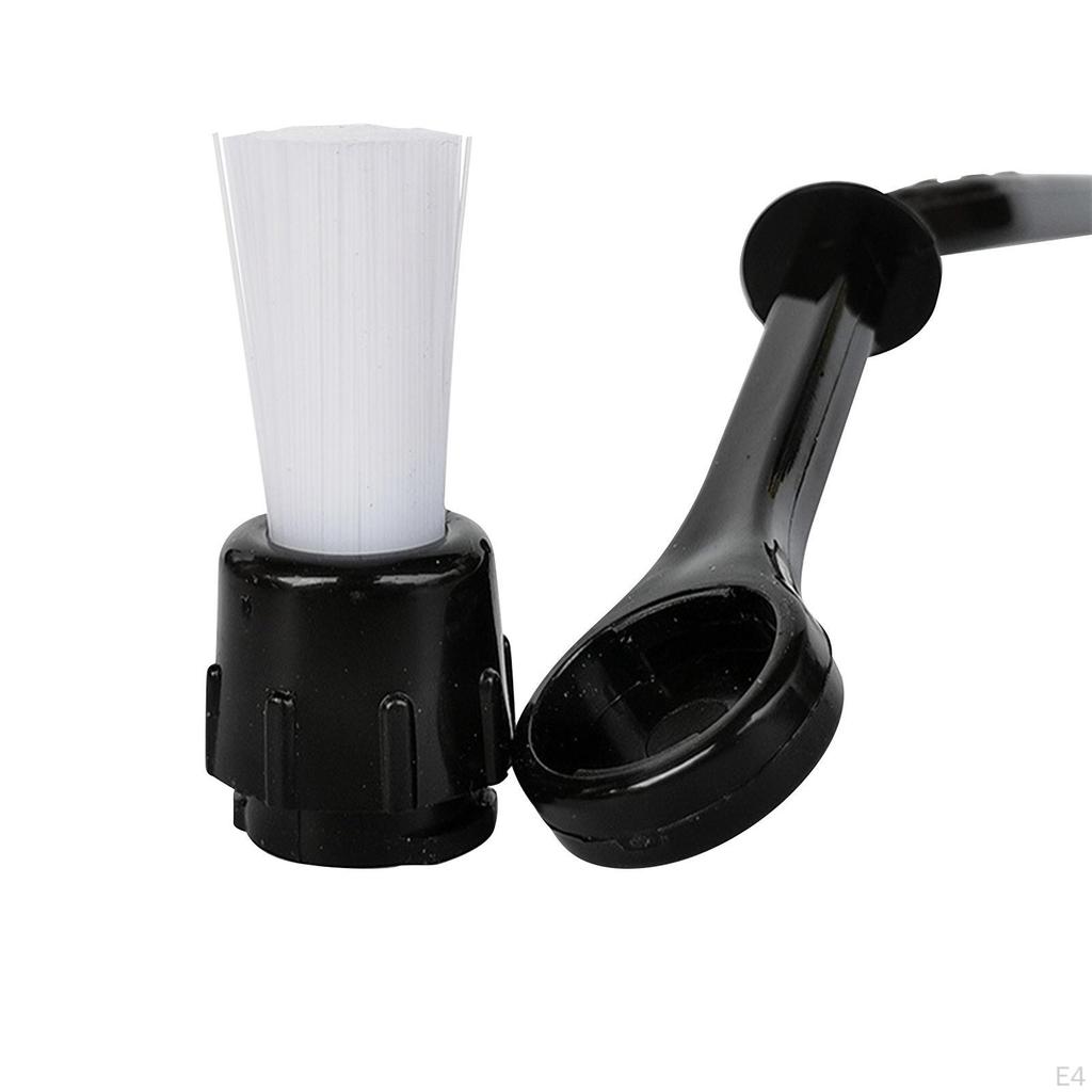 Coffee Cleaning Brush Accessories Replaceable Head Comfortable Grip with Spoon Ergonomic