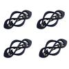 1/4Pcs Vintage French Hair Barrette Matte Finish Hair Clips Cross-Shaped Design Hair Styling Tool Hair Accessories