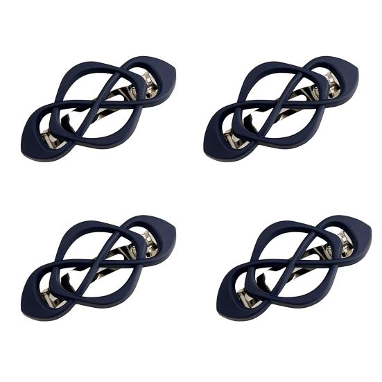 1/4Pcs Vintage French Hair Barrette Matte Finish Hair Clips Cross-Shaped Design Hair Styling Tool Hair Accessories