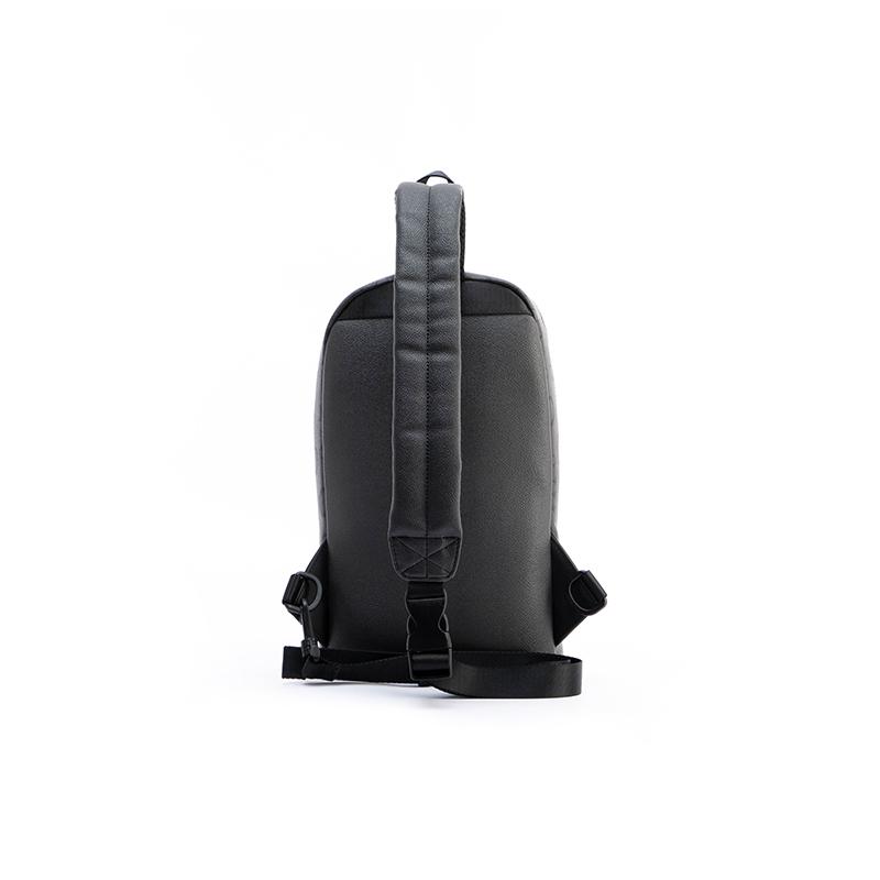 New GUESS Synthetic Leather Sling Bag Unisex Charcoal Gray GSBCO882793COA