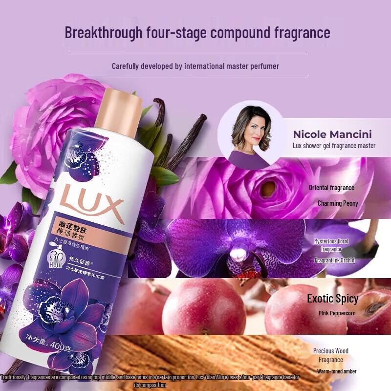 LUX Purple Lotus Fragrance Shower Gel