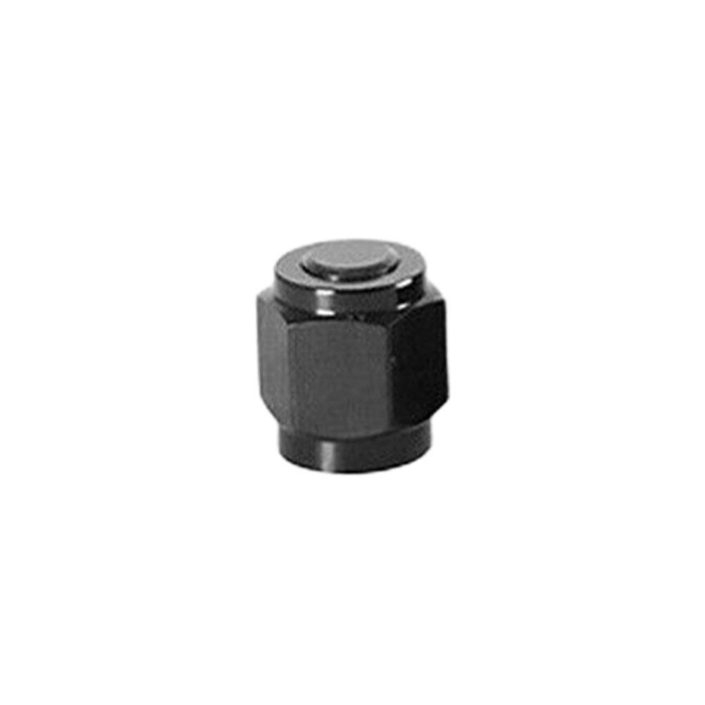 AN4 AN6 AN8 AN10 Fuel Tube Plug Nut Black Tube Nut Fitting Female Flare End for Car Modified Accessories for Auto Vehicle Parts