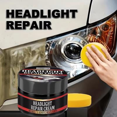 Car Headlight Restoration Kit, Polishing and Waxing for Refurbishment, Reducing Yellowing, Preventing Oxidation, and Enhancing Anti-Fog Proper