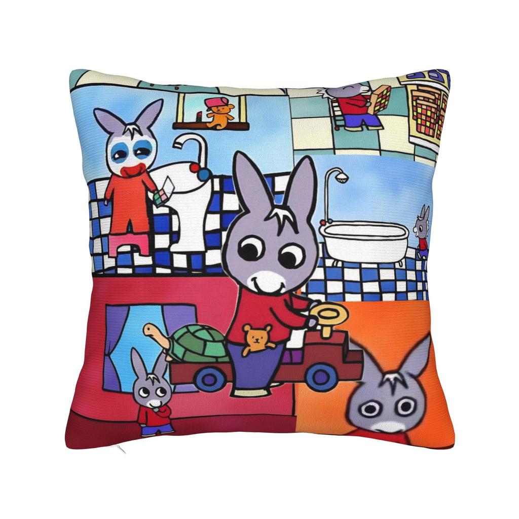 Kawaii Trotro Cartoon Pillowcase Polyester Cushion Cover Decorations Animation Throw Pillow Case Cover Home Zippered 40X40cm