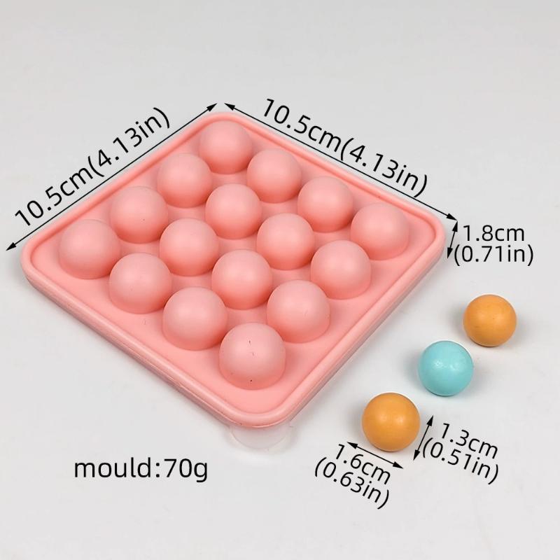 Porous Round Candy Chocolate Silicone Mold With Lid DIY Fondant Pudding Ice Cube Mould Valentine's Day Party Wedding Cake Decor&