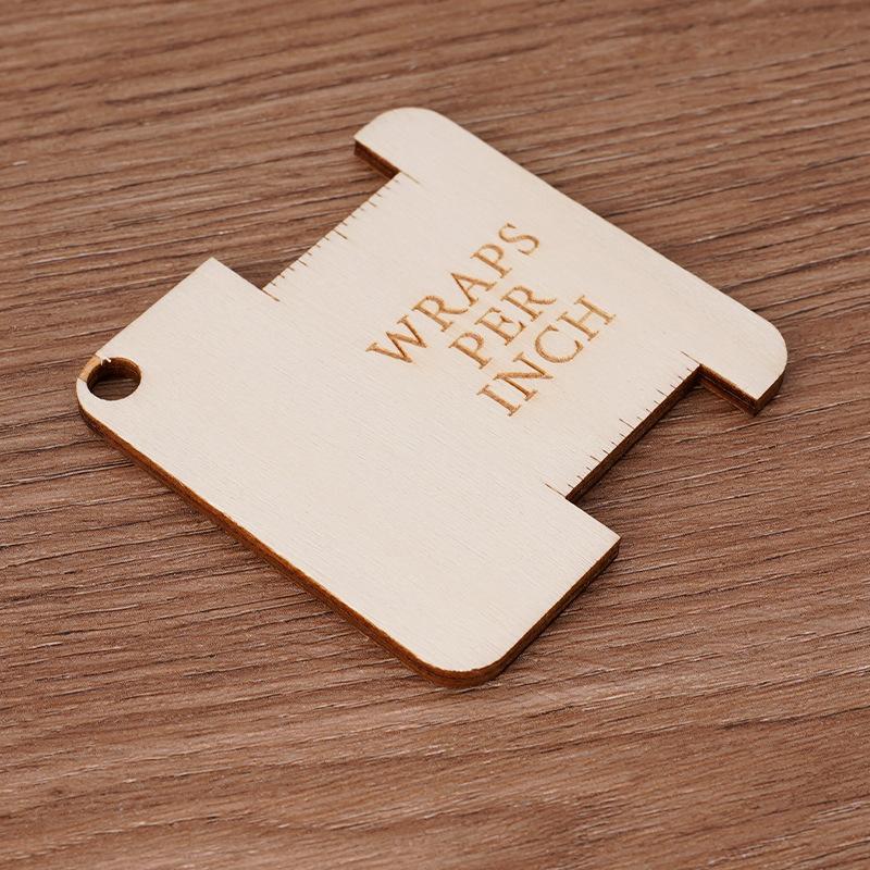 Pengukur Jarum Rajut Kayu Pengukur Jarum Jahit Persegi Alat Rajut dan Jahit