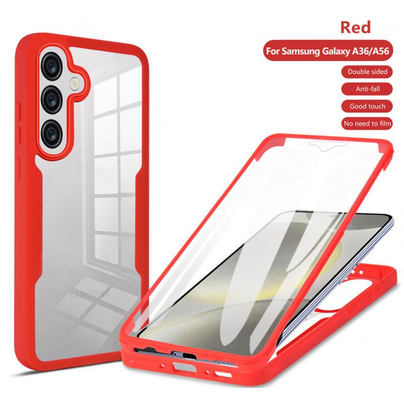 Samsung A11 Qicai A11 mobile phone case A11 case film integrated A11 anti-drop A11 all-inclusive A11 protective case A27 красный