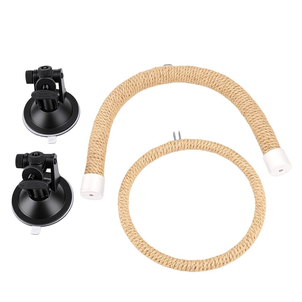 Bird Window Perch Suction Cup Shower Perch Stand with Swing for Small Medium Birds
