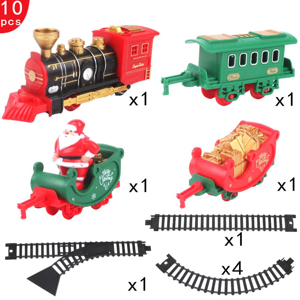 Mini Electric Christmas Train Toy for Kids - Simulation Track Car