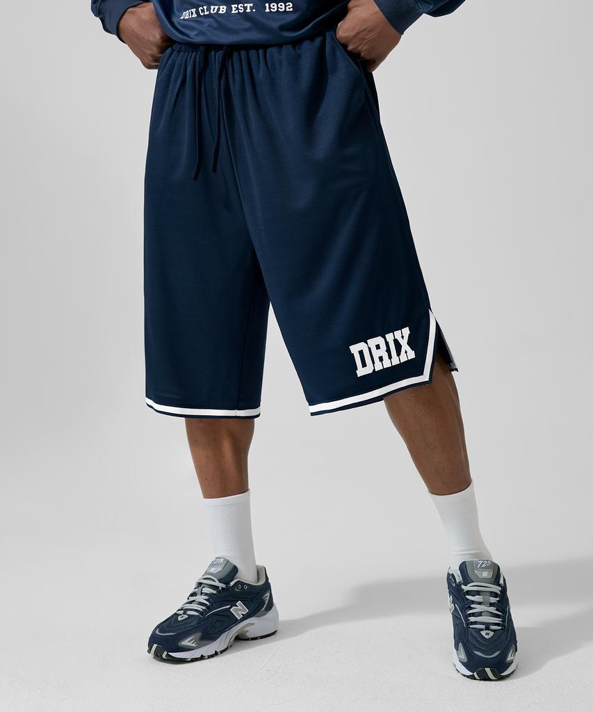 DRIX Rugby Graphic Mesh Bermuda Pants_Navy