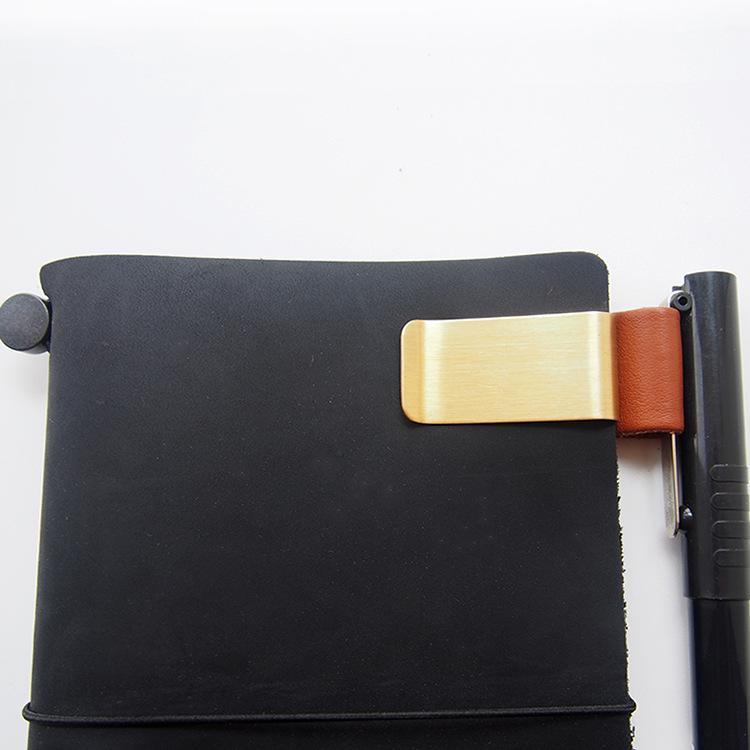 Traveler's Notebook Retro Brass Pen & Money Clip Set