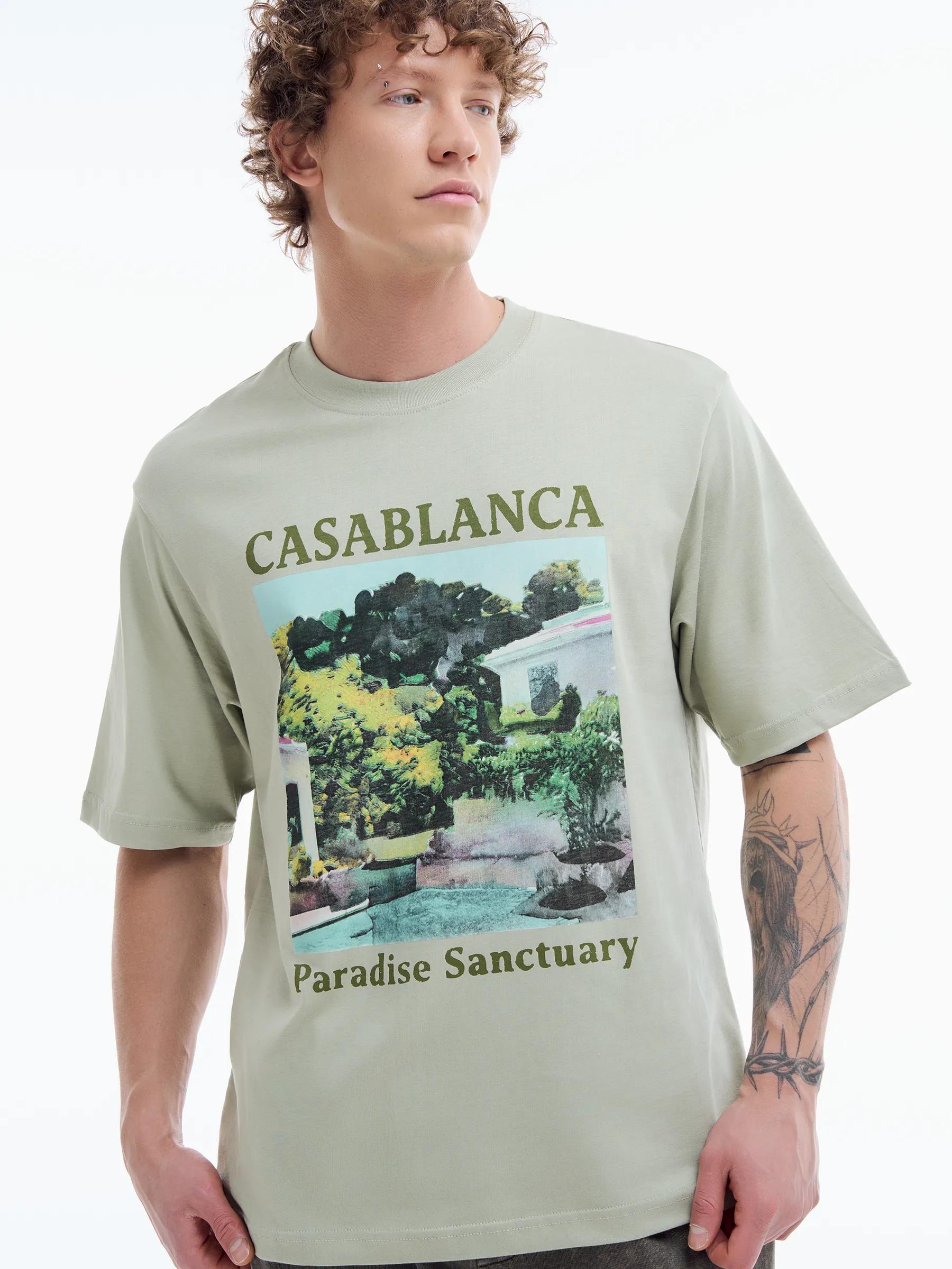 White Y2K style oversized YNWA printed T-shirt S