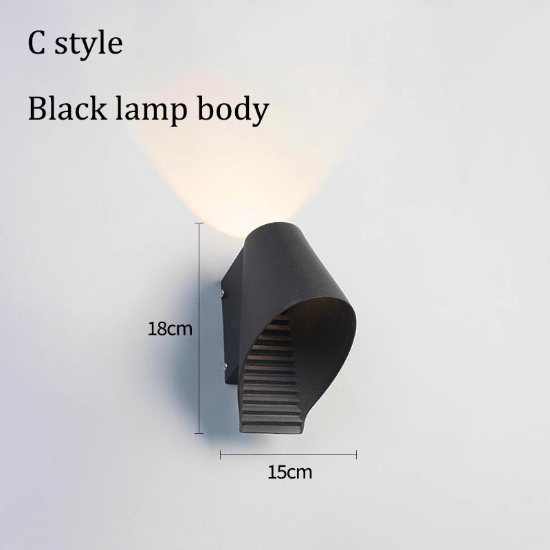 Creative Outdoor Wall Lamp Waterproof Courtyard Lighting Entrance Door Lamp Outdoor Balcony Terrace Atmosphere Wall Lamp Fixture