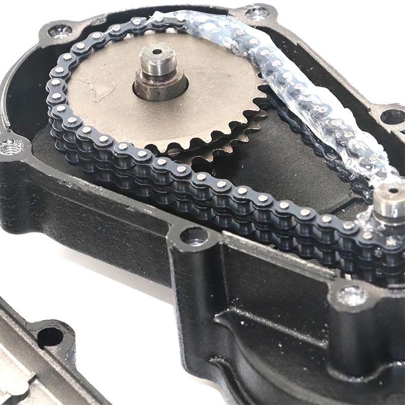 47cc 49cc Pocket Bike Liya Front Gearbox Transmission Gear Box Mini Moto Atv with T8f Chain and Chain Plate 2 Stroke Engine Part