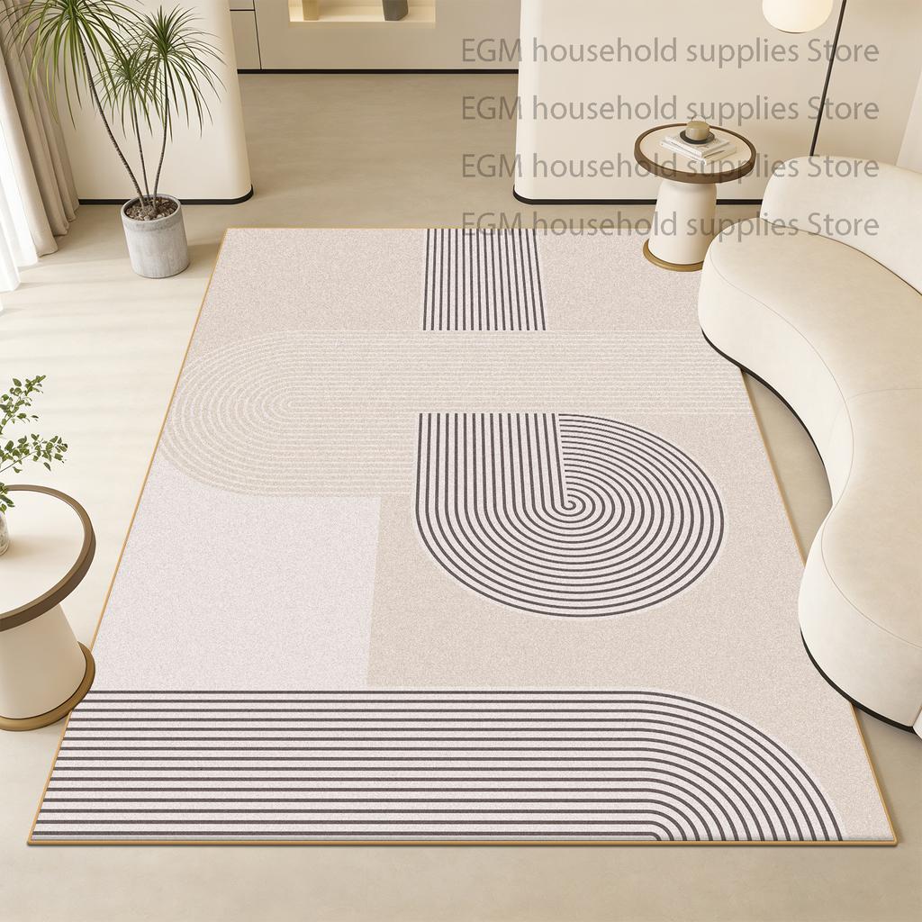 Modern Luxury Carpets Geometric Living Room Decorative Bed Room Soft Rug Washable Non-slip Study Customizable Floor Mat Office