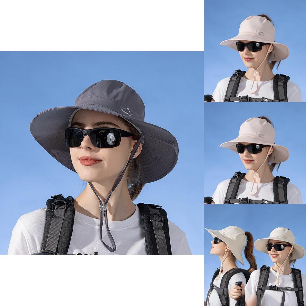 Outdoor Ice Silk Sun Hat With Wide Brim For Summer Beach Water Sports