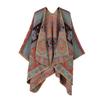 Women's Ethnic Shawl: Northwest Travel Cape, Thick Warm Scarf Cloak