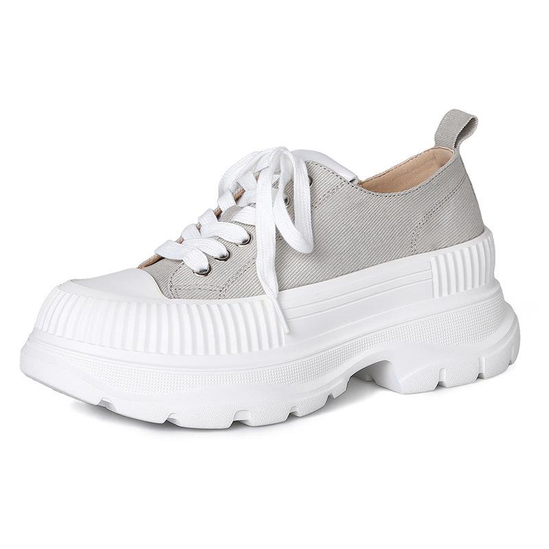 

Маффины толстая подошва на платформе черно-белые парусиновые туфли женские новые популярные ins ветер пена подошва универсальные повседневные папины кроссовки 39