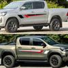 Car Graphics Stripes Sticker for Toyota Hilux Revo Vigo Rocco SR5 Door Side Colors Decor Decal Vinyl Film Cover Auto Accessories