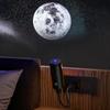 Car Ambient Light USB Projector Lamp with 2 Films Moon & Milky Way LED Projection Powered Night Light 360 Degrees Rotating for Car Bedroom Ceiling