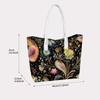 Floral Print Tote Bag for Casual Daily Use Stylish Lightweight Ladies Shopping Shoulder Bag