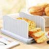 With Bread Crumb Tray Toast Slicer Adjustable Width Bread Slicing Plate Manual Bread Slicer  Loaf