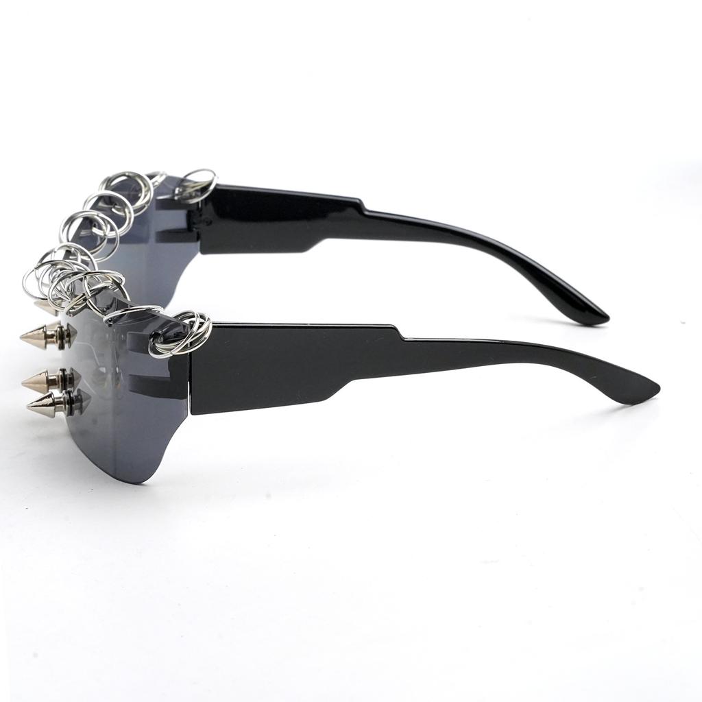 Punk Rivet Sunglasses Unisex Metal Studded Fashion Shades