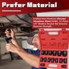 15 Pieces 1/2-Inch Drive Shallow Impact Socket Set,Metric,SAE, 6 Point, Shallow, 1/2" Dr. Shallow Socket SET With a Storage Case