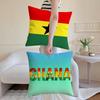 Ghana Gha Flag Cushion Cover Eco-Friendly Odorless Healthy Pillowcase Soft & Comfortable Kid-Safe No Filling