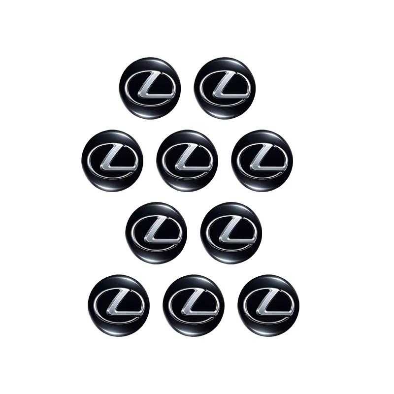 14/15MM Nálepka na klíčenku auta Hliníkový emblém Dekorace Samolepka Pro Lexus IS250 IS200 CT200h GS300 LS430 RX450h LX570 IS300 ES