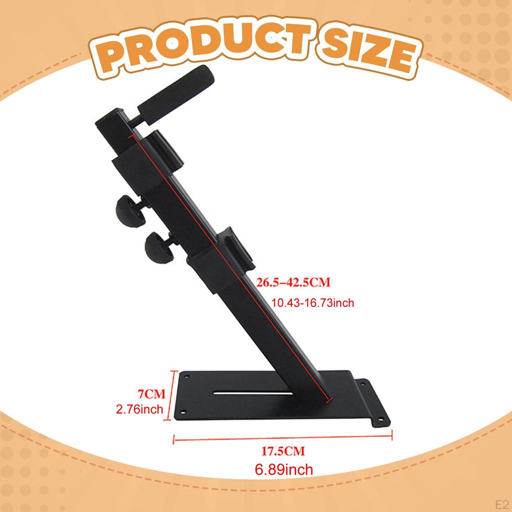 Electronic Keyboard Stand Bracket Display Rack Adjustable Easy Installation Metal Telescopic Arms