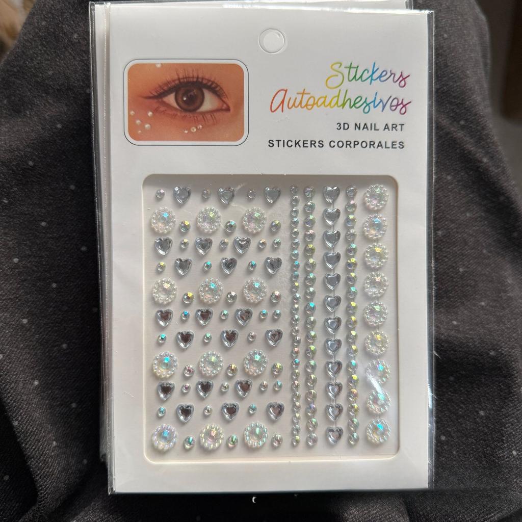3D Stereo Strass Scrapbook Journal Aufkleber Glänzendes Herz DIY Dekor Aufkleber für Mädchen Koreanische Mode Aufkleber Studentenbedarf