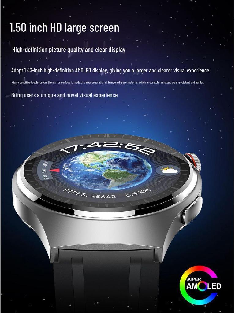 Huaqiangbei GT9 Smartwatch: Multifunctional Bluetooth Sports Watch with Sleep, Heart Rate, and Blood Glucose Monitoring