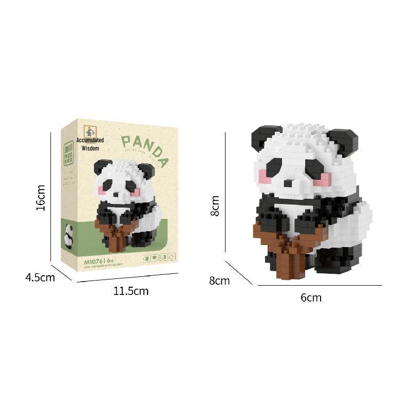 

Совместимые кирпичики Лего: Большая панда Хуа Хуа Развивающая игрушка Украшения для детей