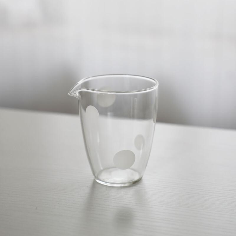 OLOEY Polka Dot Glass Tea Serving Pitcher Set
