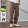 Pantalon long décontracté respirant en ramie pour homme FAPAI