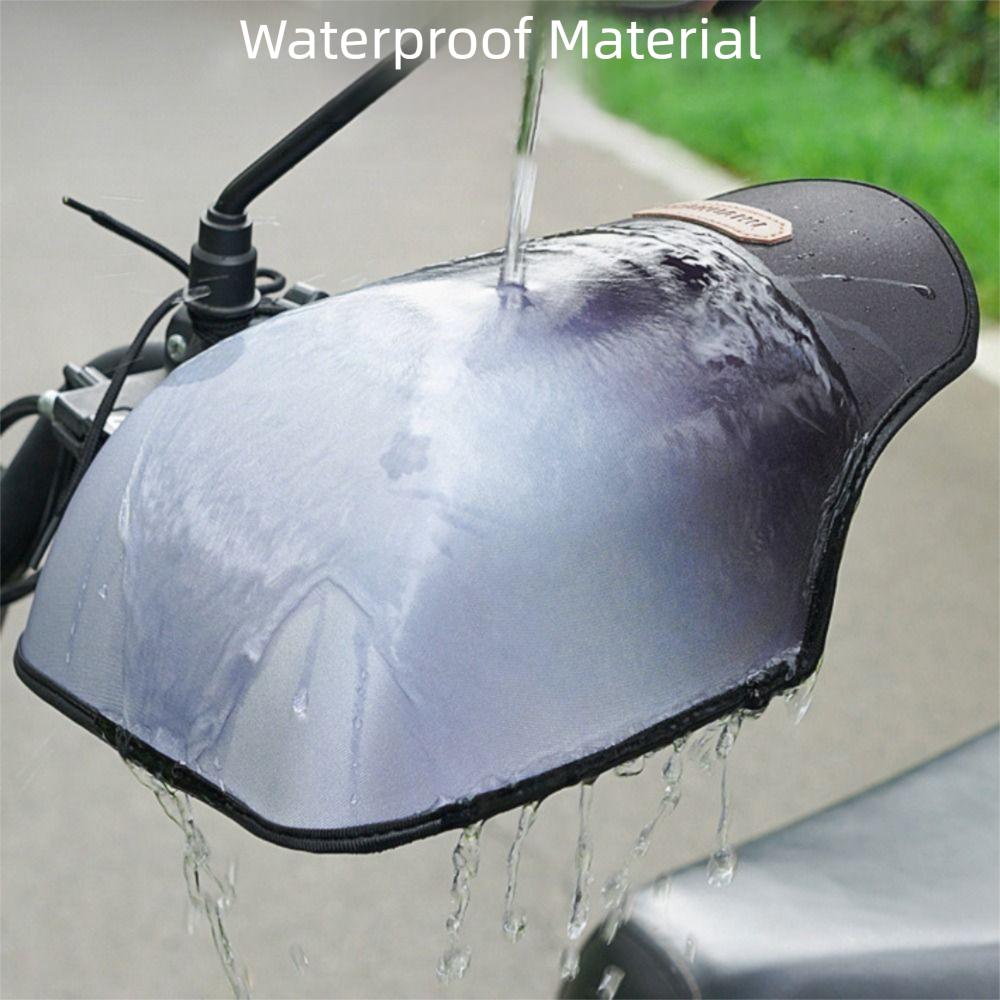 Gradient Color Summer Handlebar Muffs Breathable Hard Shell Sunshade Cover  Motorcycle