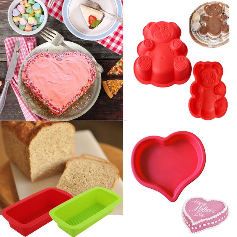 Buy Lovely Silicone Mold Baking Tools Decorating Candy DIY Cartoon ...
