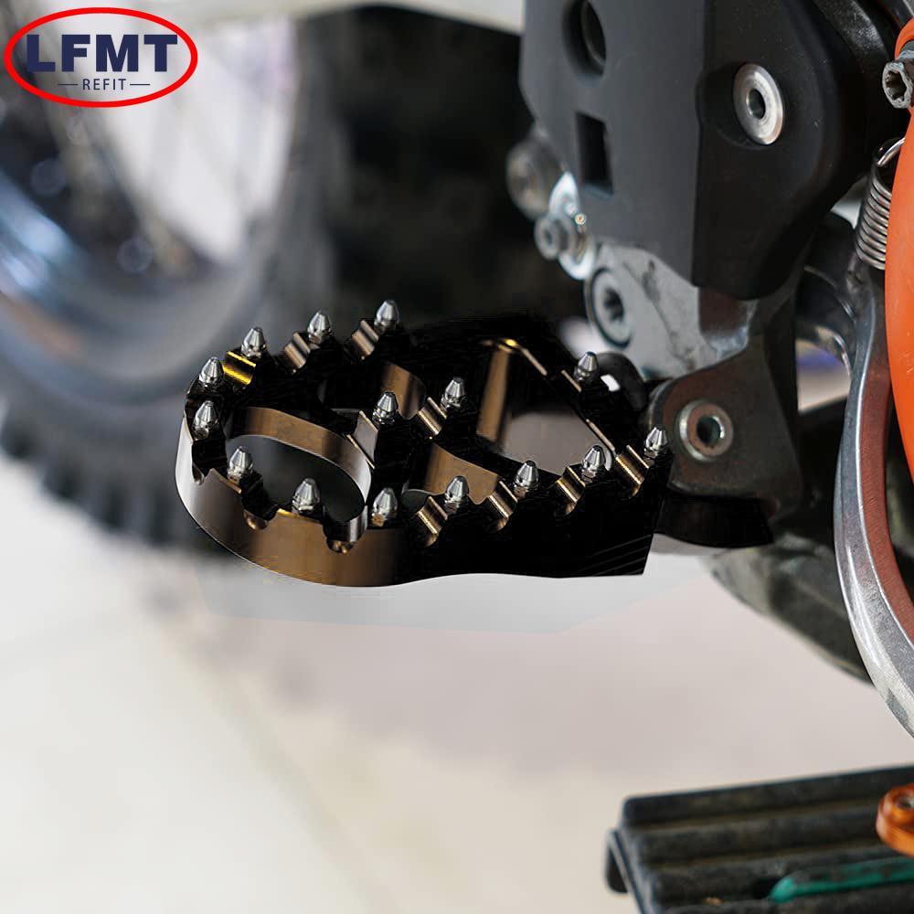 For KTM XC XCF SX SXF EXC EXCF XCW XCFW 125 150 250 300 350 450 500 2017-2023 Motorcycle CNC Foot Pegs Footpeg Pedals FootRest