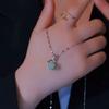 2026 Luxurious Silver Fuku-bukuro Pendant Necklace: Trendy Clavicle Chain for Women