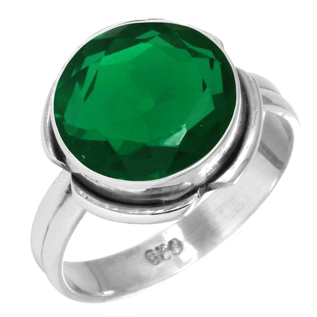 Bague en Argent Sterling 925 Femme Pierre Précieuse Bijou Fait Main Cadeau Halloween Améthyste Saphir Topaze Bleue Citrine Émeraude Iolite Péridot Rubis Costume