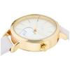 Fieldwork Women's Analog Shake Watch with Gold Leather Strap, Purple (KDS012-4)
