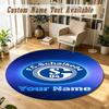 Round Rug Custom NameSchalke 04 FC Pattern Non Slip Carpet Home Floor Decor